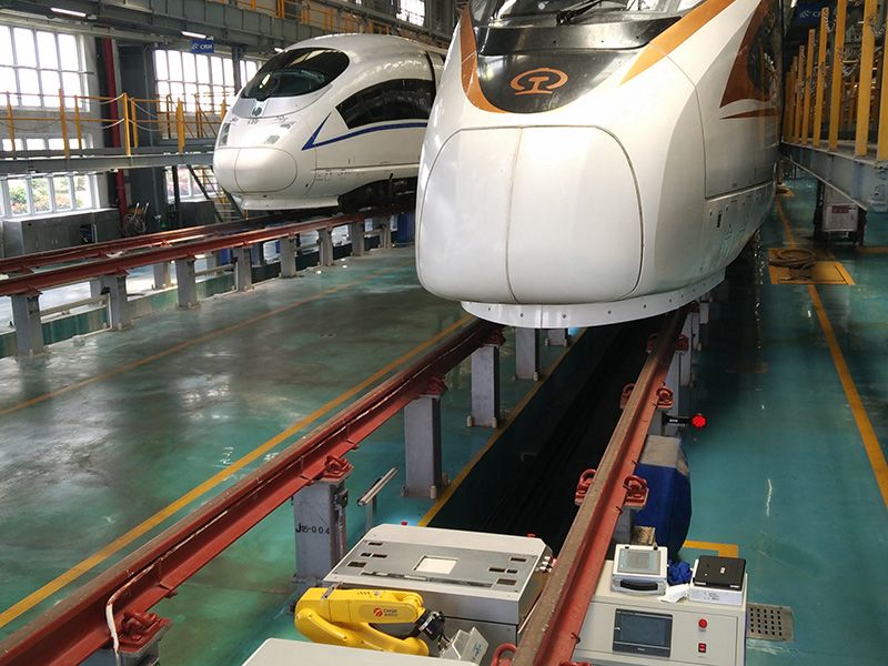 上海虹橋動(dòng)車所AGV現(xiàn)場